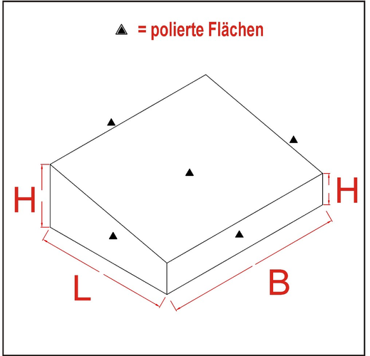 Pult-Tiergrabstein T1, 40cm x 30cm x 7/14cm, schwarz polierter Granit, rechteckig